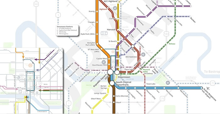 Capital Metro Map Project Connect 700